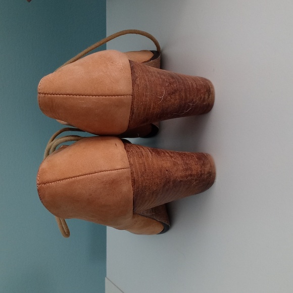 Tan Heeled Booties - Picture 2 of 2